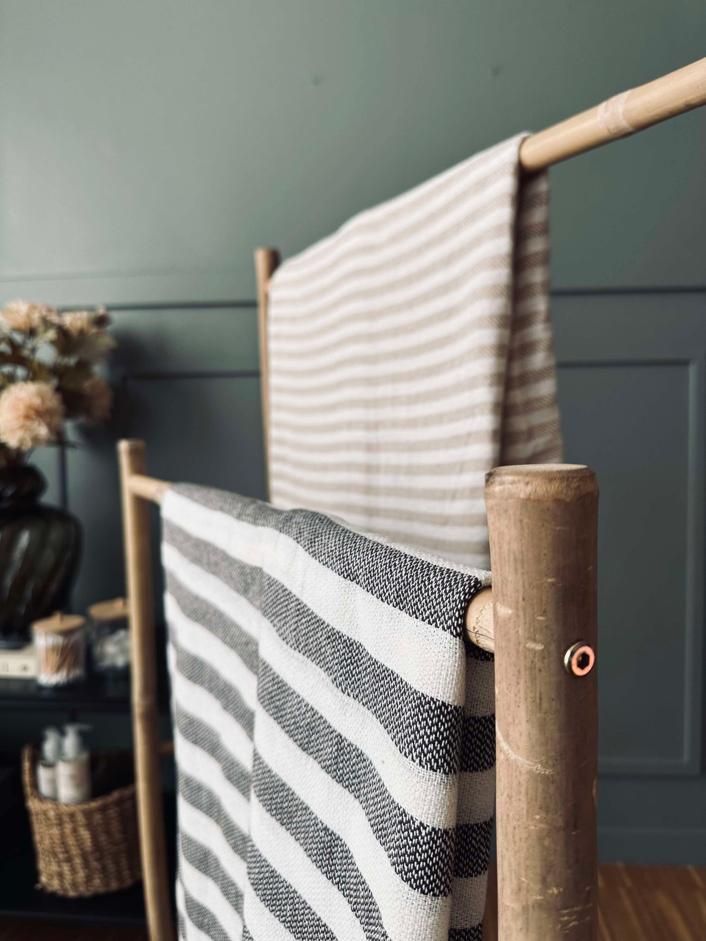 Håndklædeholder i bambus