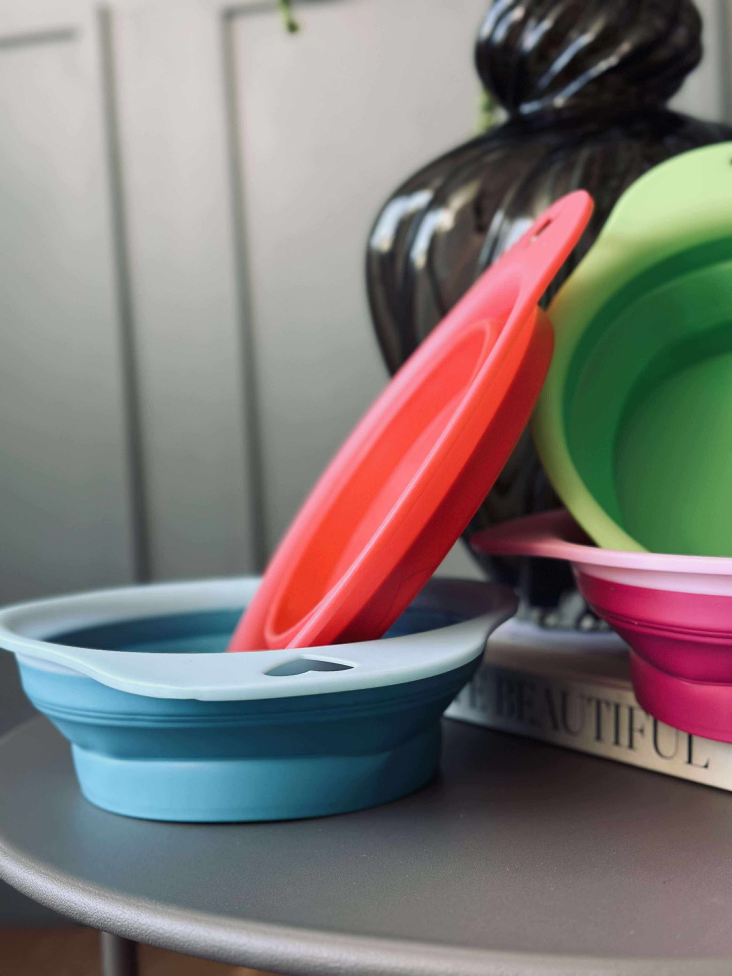 Foldbar Hundeskål - Colormix