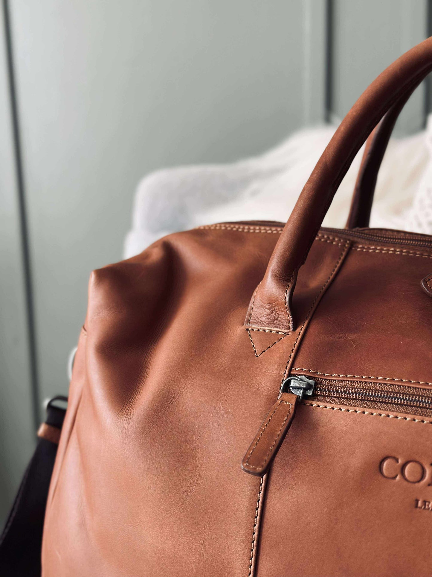 Weekendtaske LONDON cognac