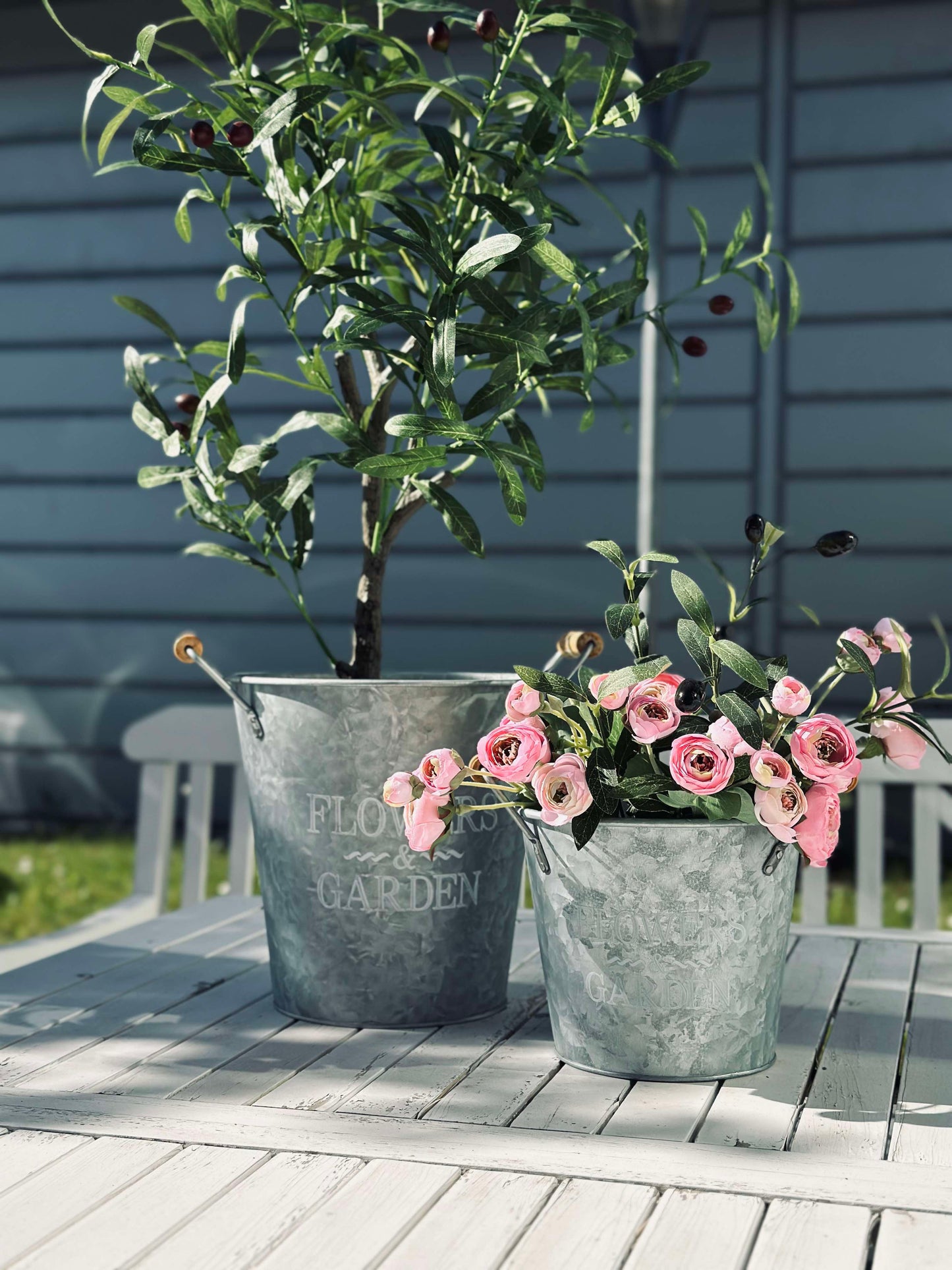 Plantespand - Zink large