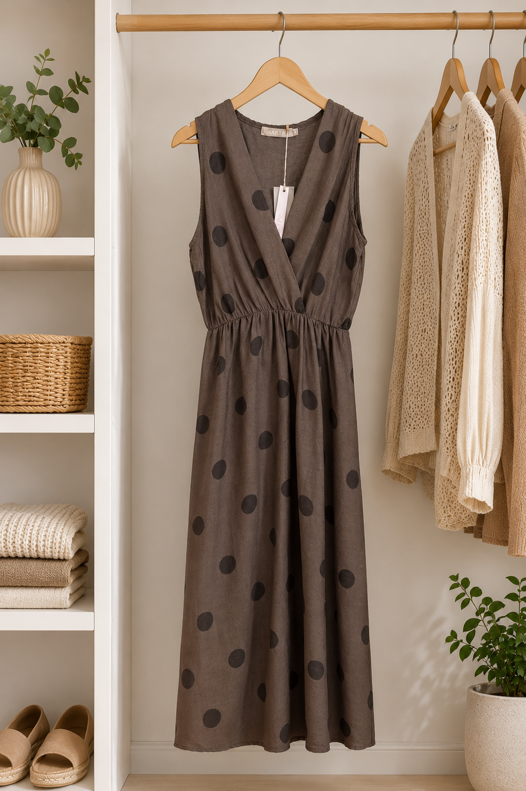 Kjole Linetta brown