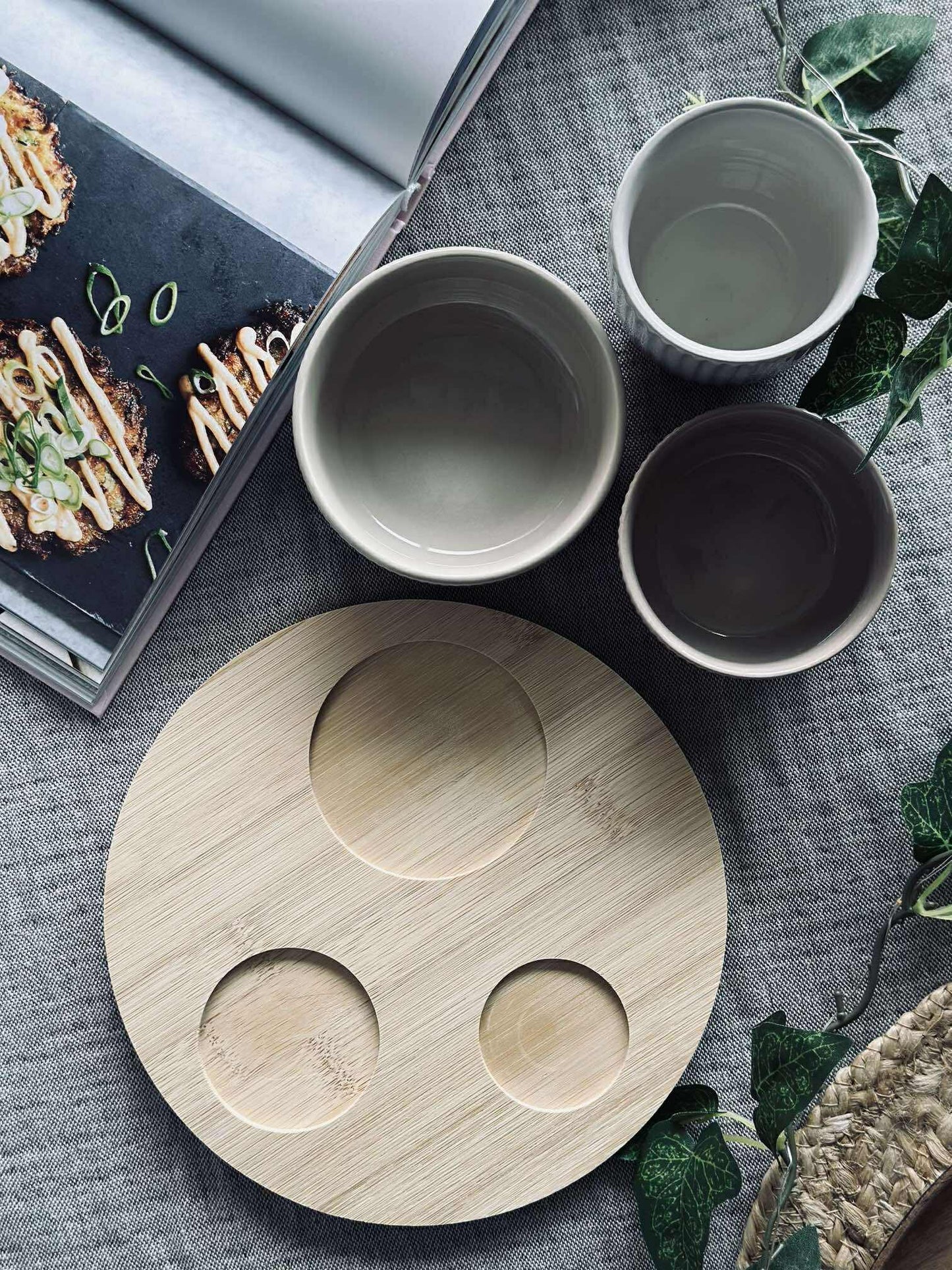 Tapas - 3 skåle og fad