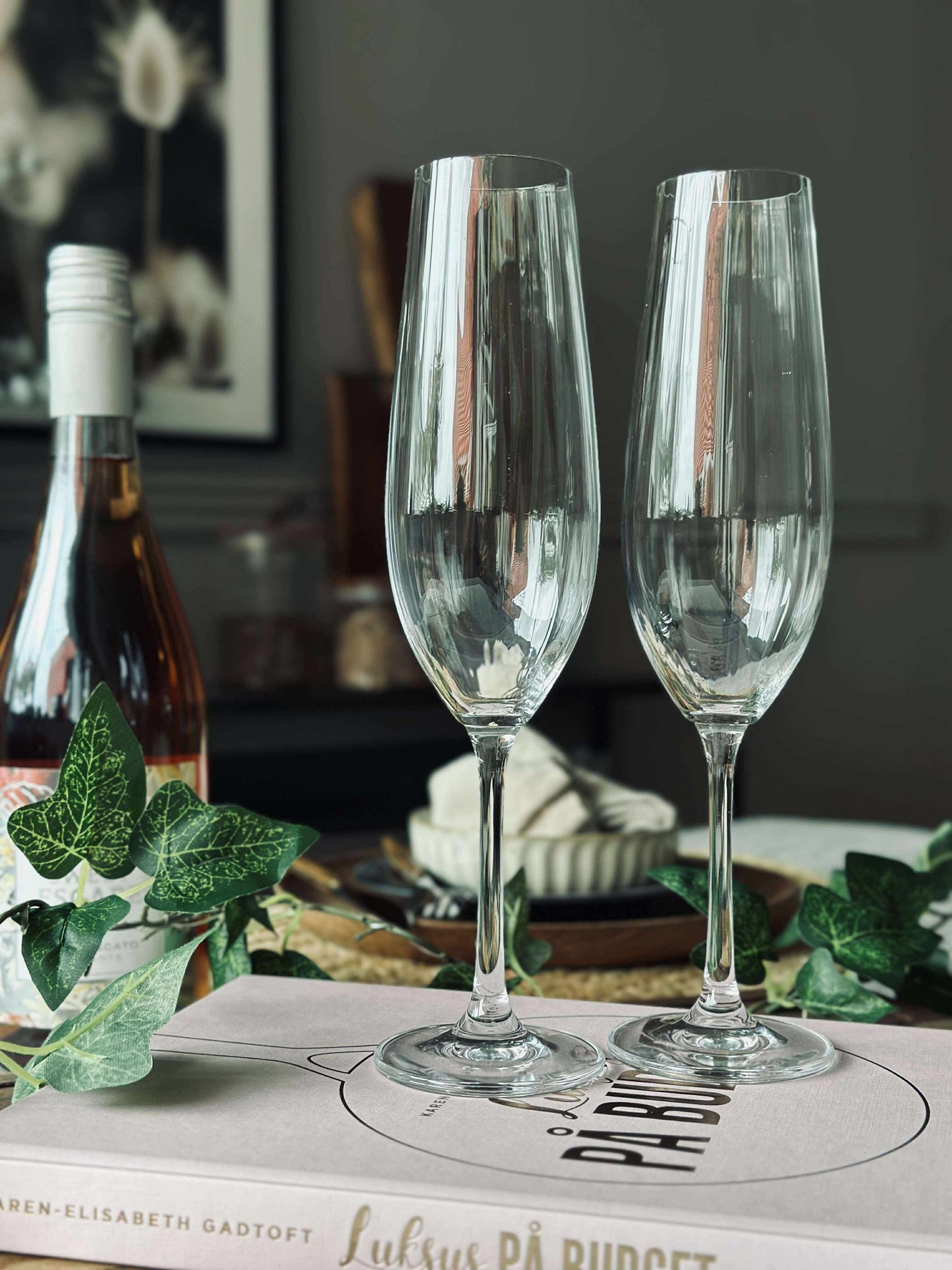 Champagne glas CRYSTAL af 2 stk