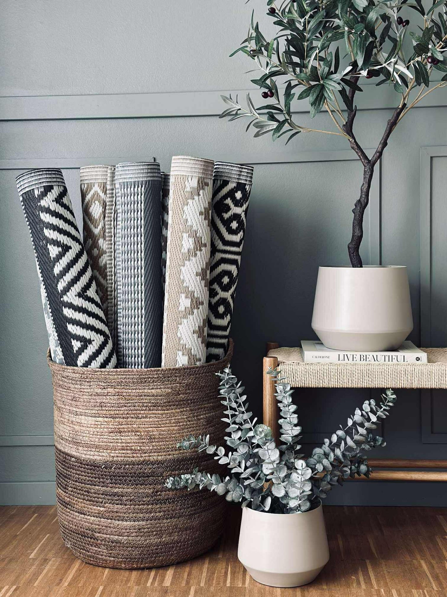 Udendørstæppe - Grey mix