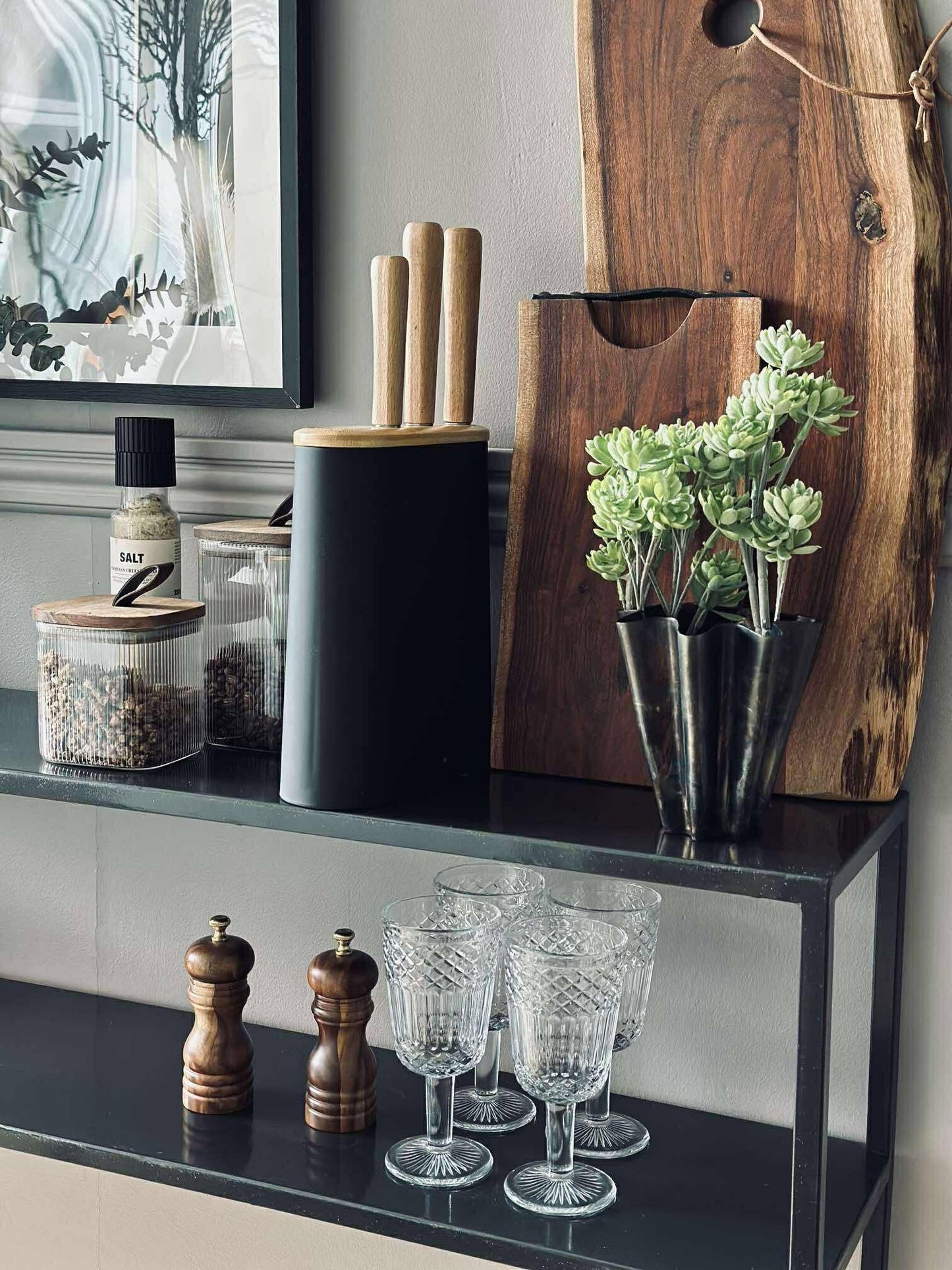 Knivblok til 7 knive