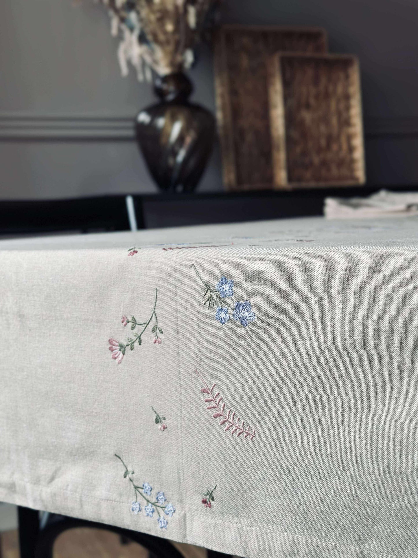 Dug flower broderi - Hørlook