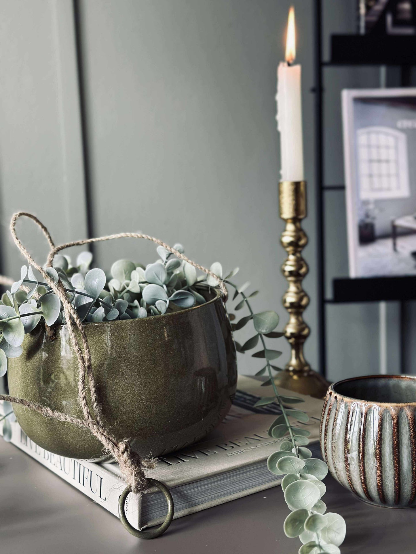 Urtepotte m. Ophæng Grøn - Flere størrelser