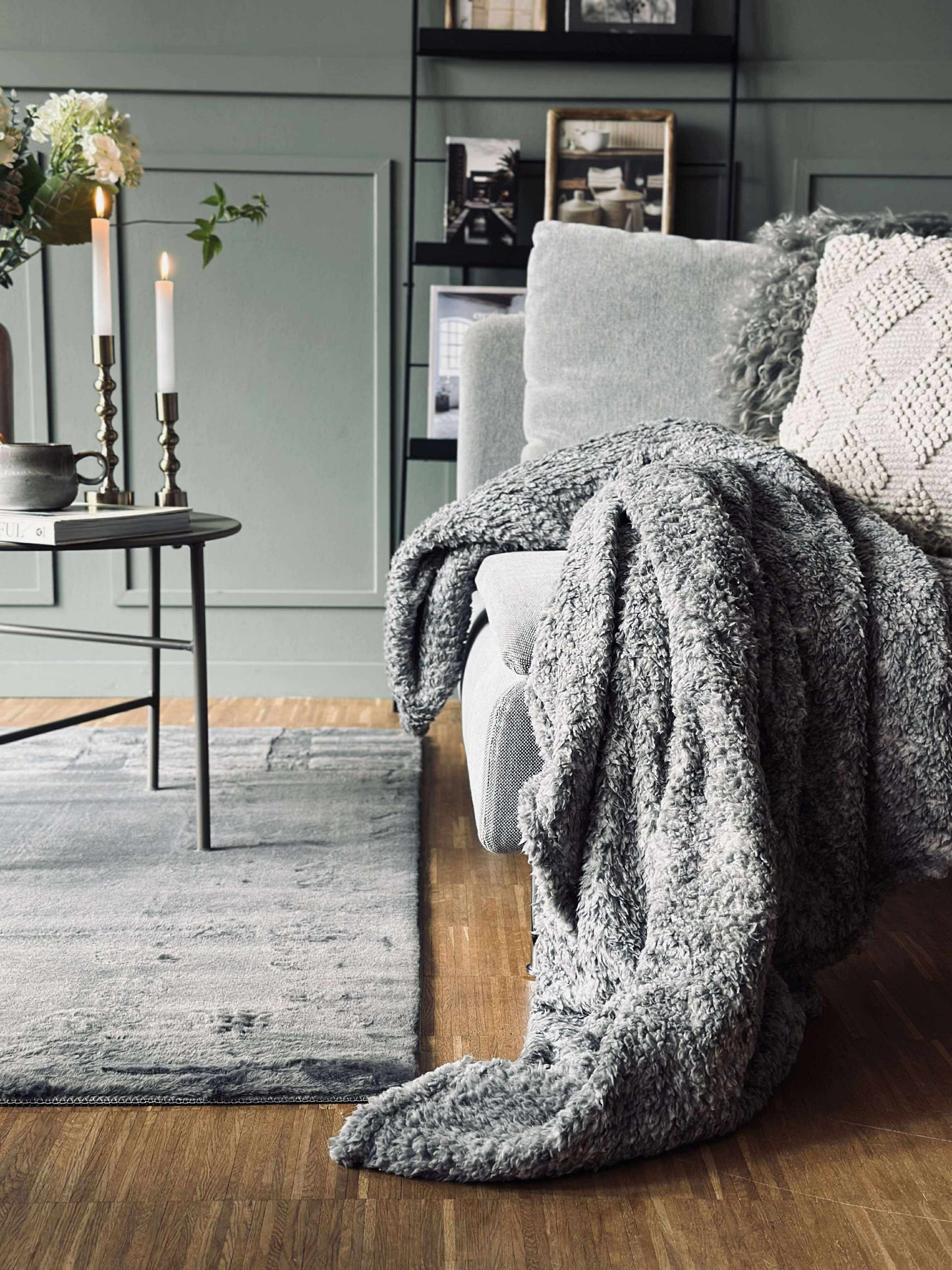 Gulvtæppe Plys grey