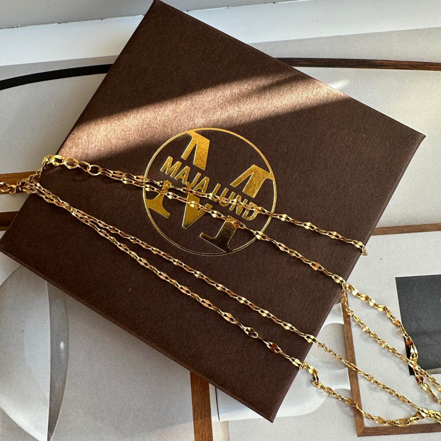 Halskæde Serafina forgyldt