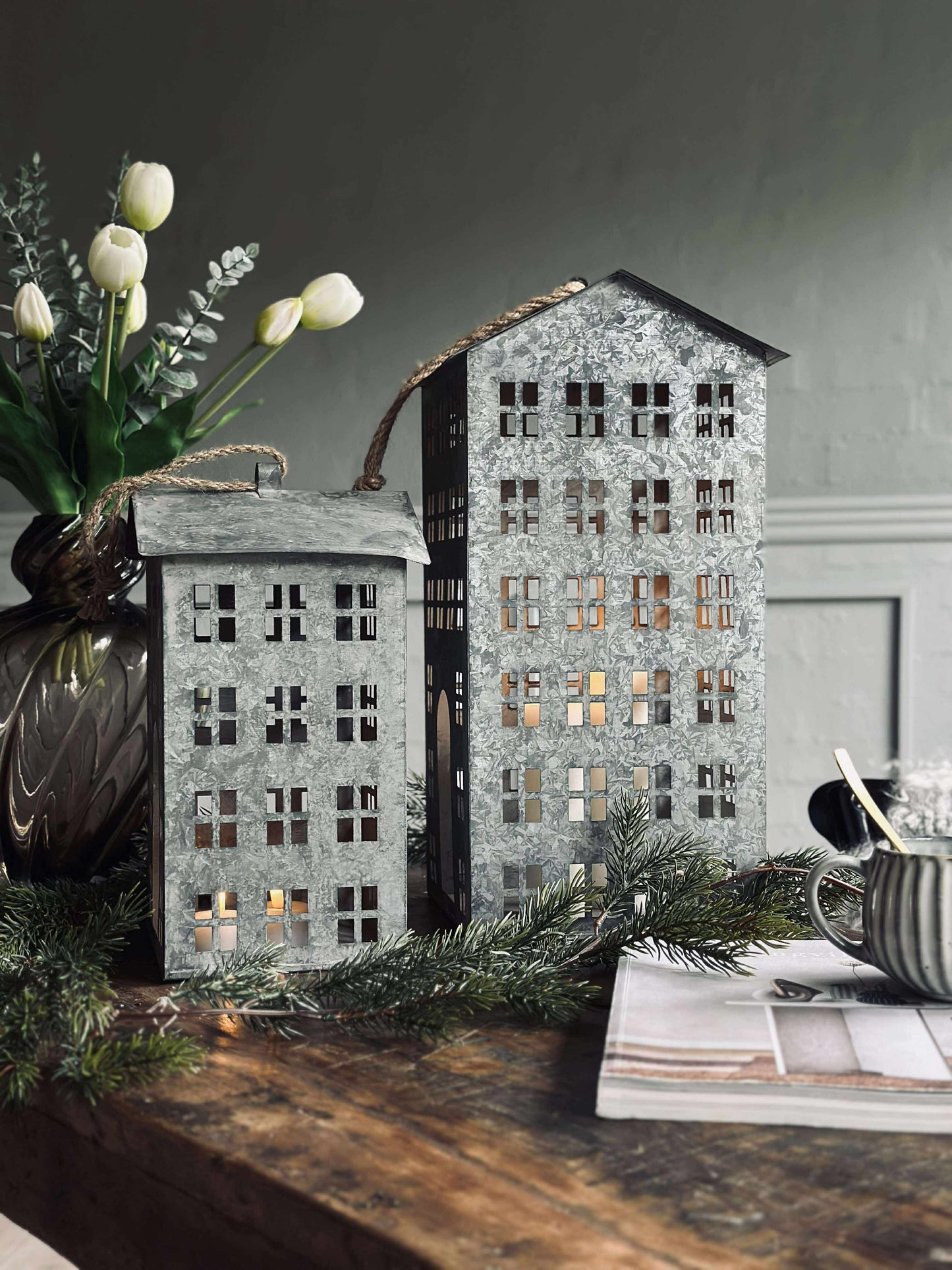 Lanterne Hus 40 cm.