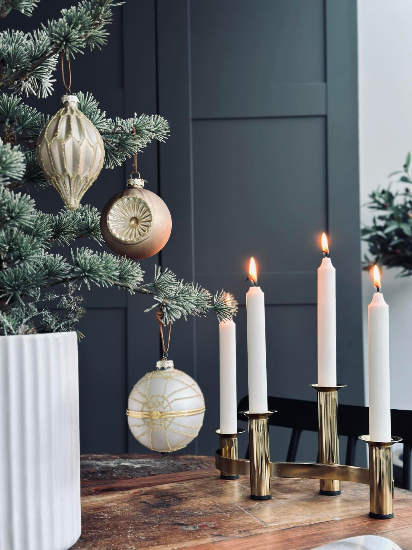 Julekugler i glas GOLD - Pakke med 3 stk