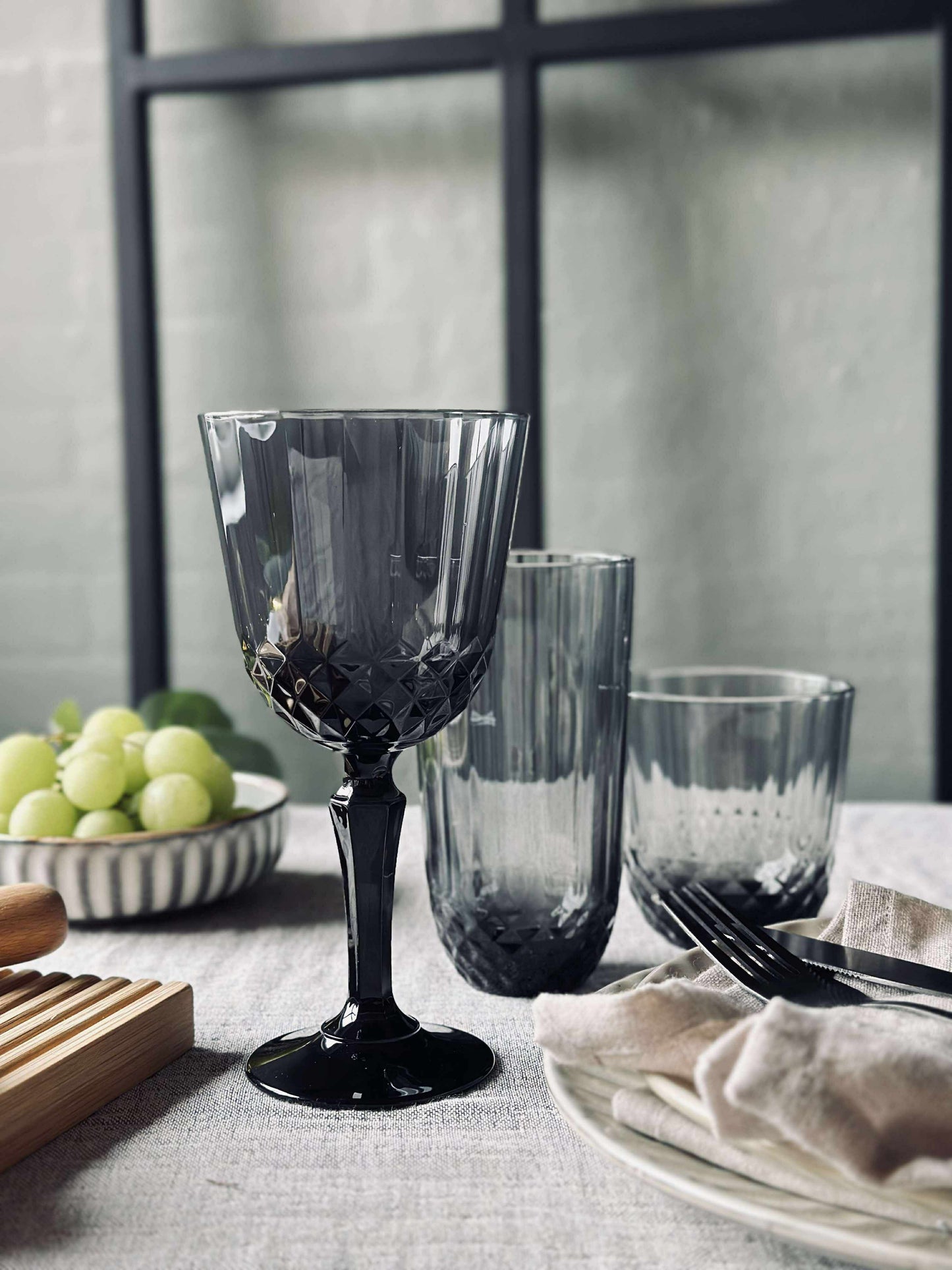 Vandglas Sanna grey