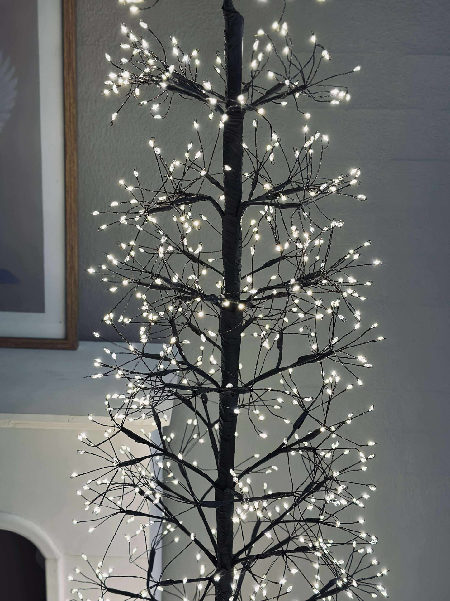 Juletræ med 1600 led lys - Black