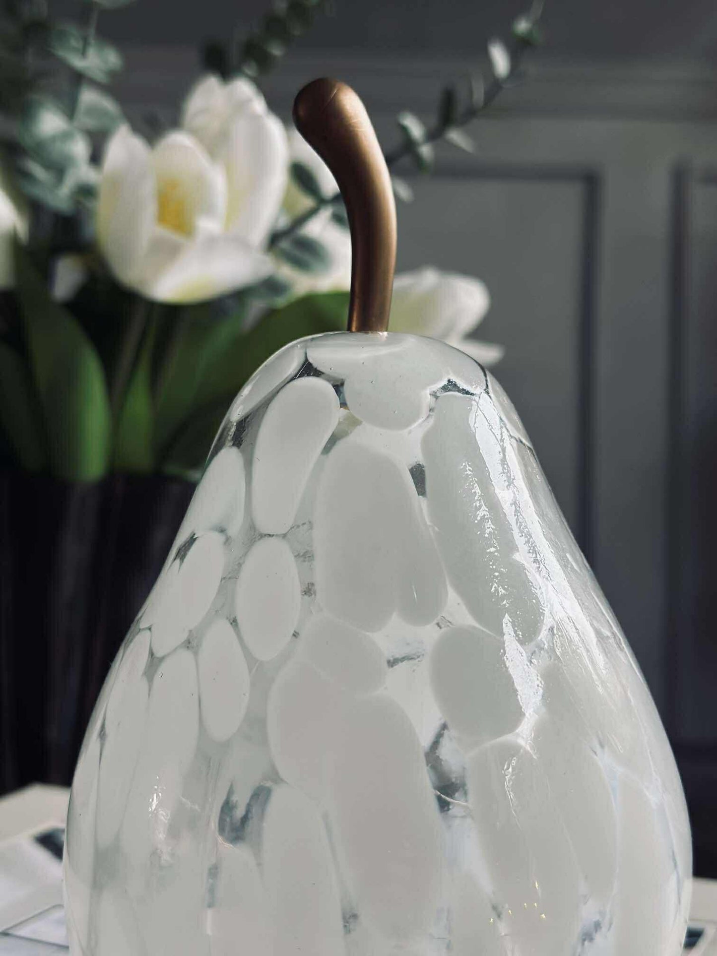 Pære med lys - Hvid