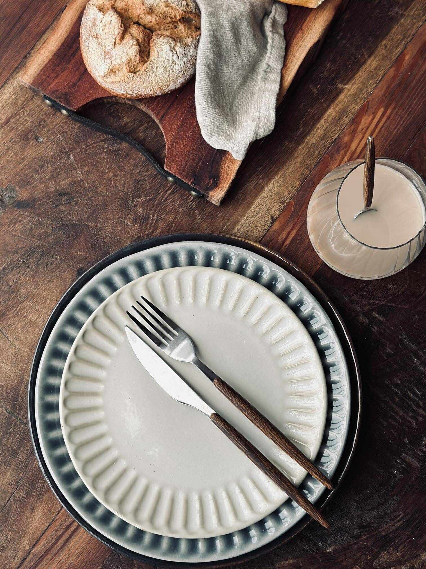 Tallerken VIGA Sand - Flere størrelser