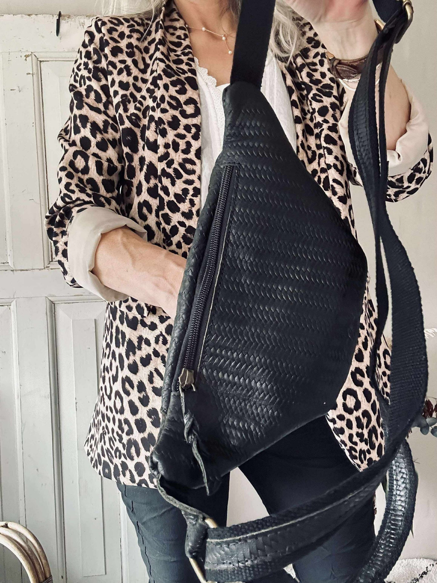 Bumbag Tasha - Sort flet