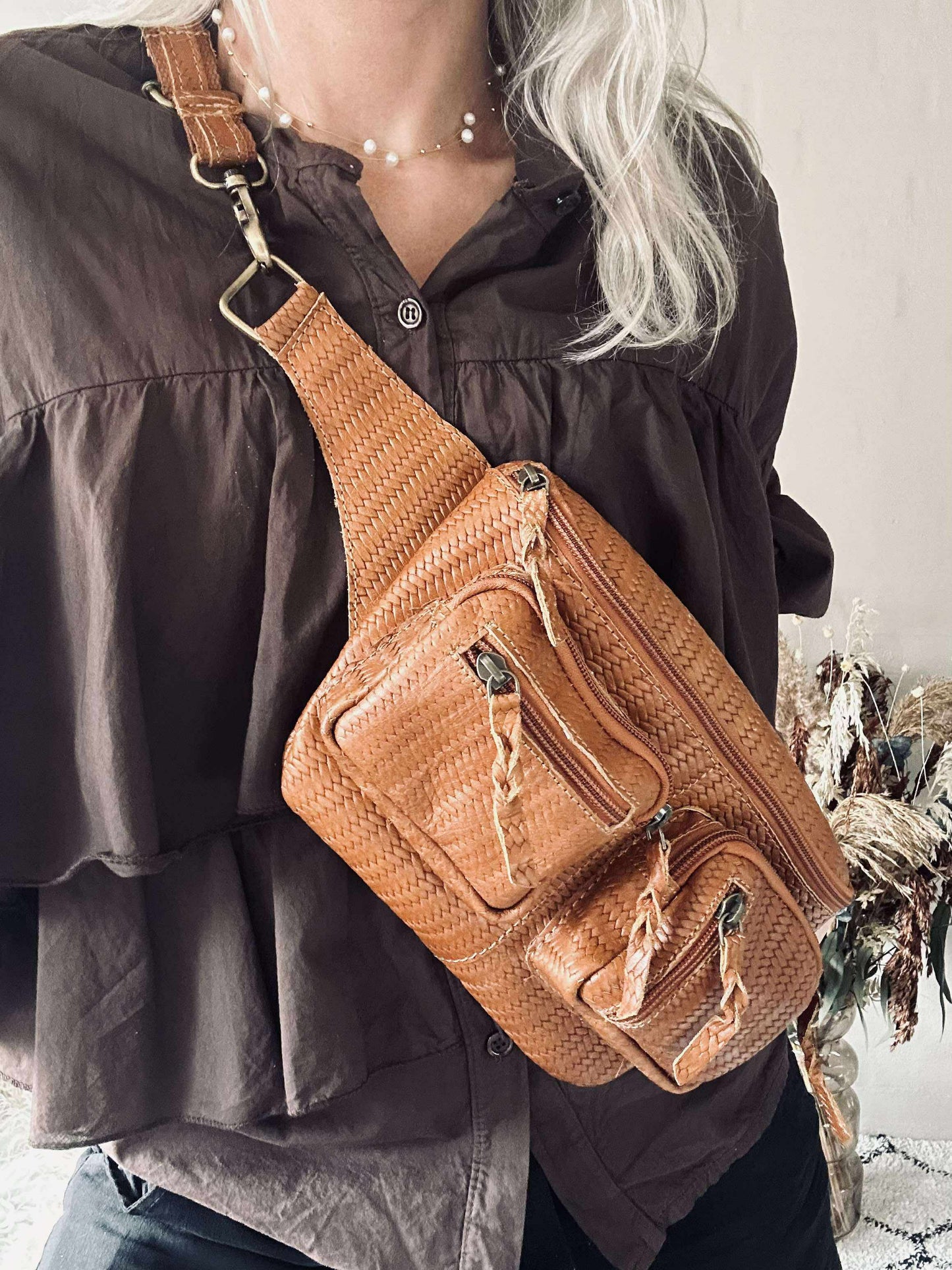 Bumbag Kaya - Cognac flet