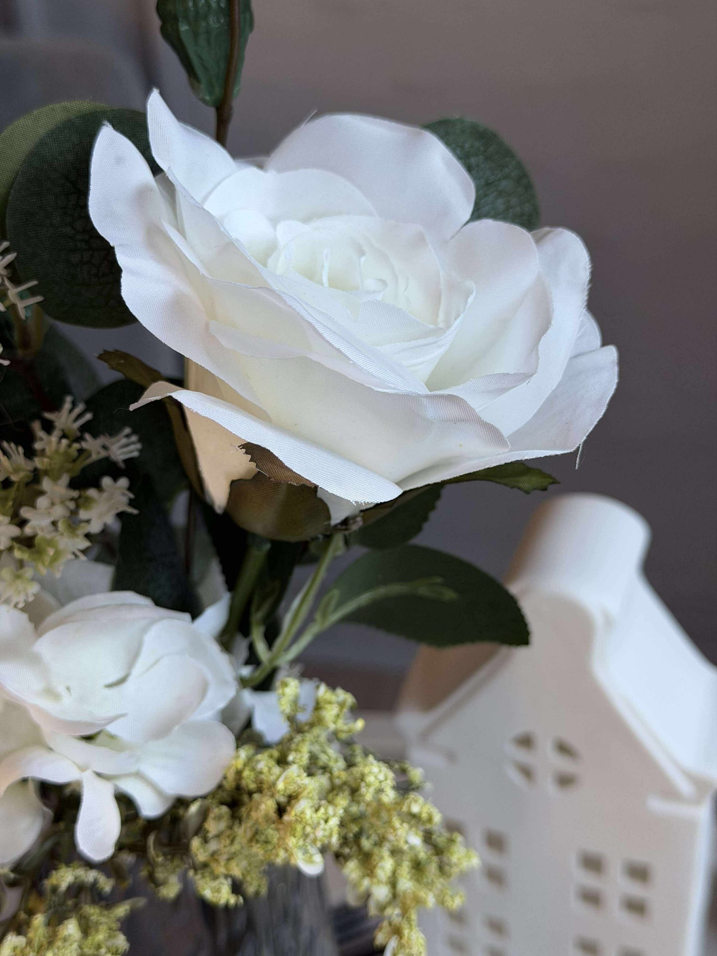 Buket med hortensia - Hvid