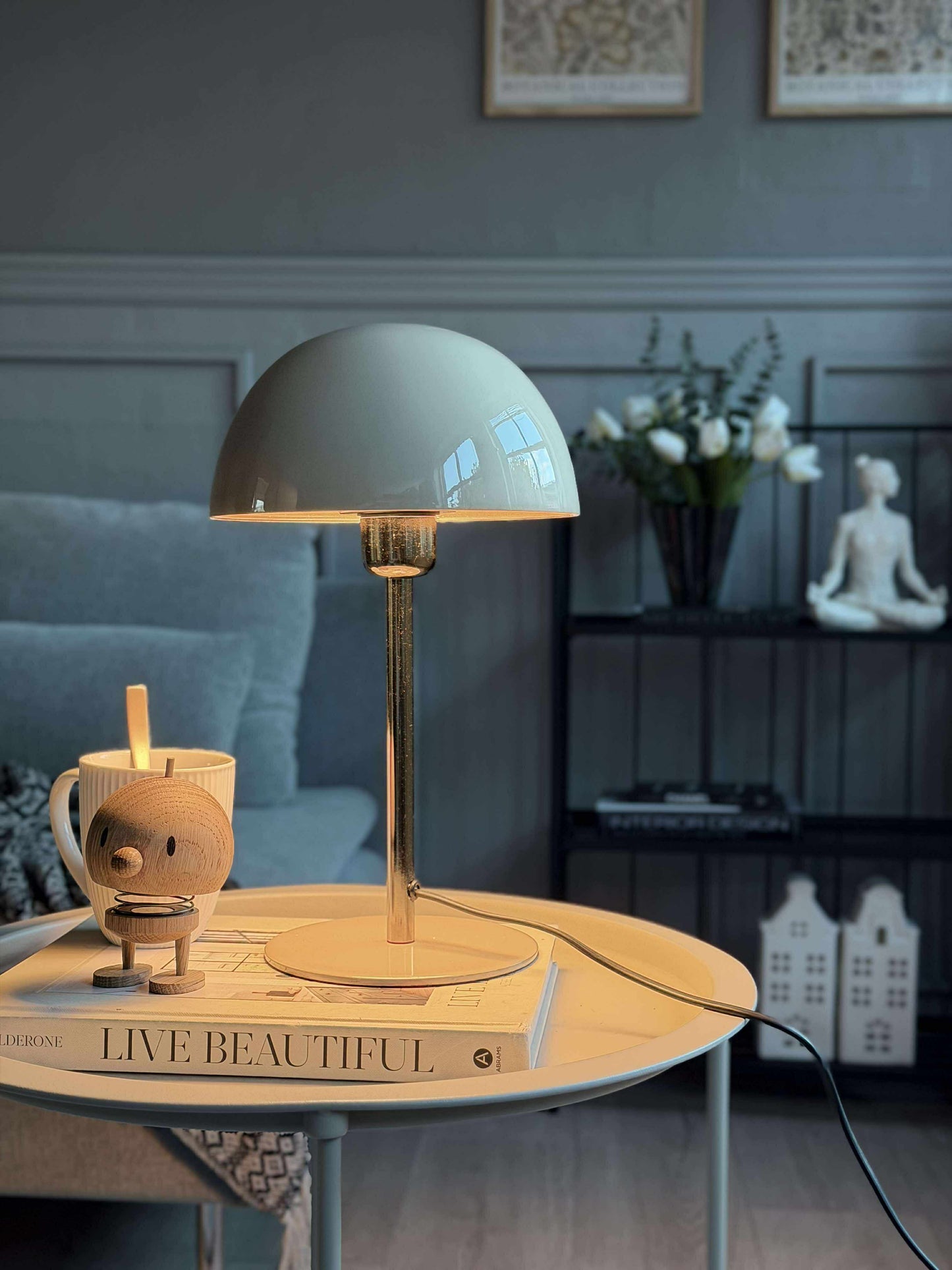 Bordlampe Sand / guld
