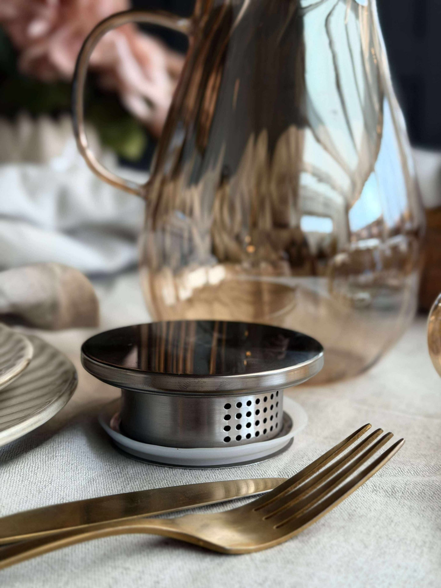 Glaskande med riller