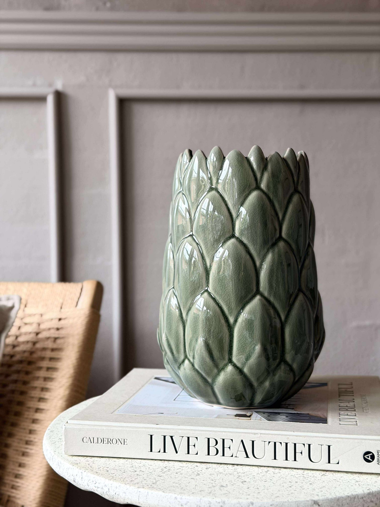 Vase stentøj - Grøn
