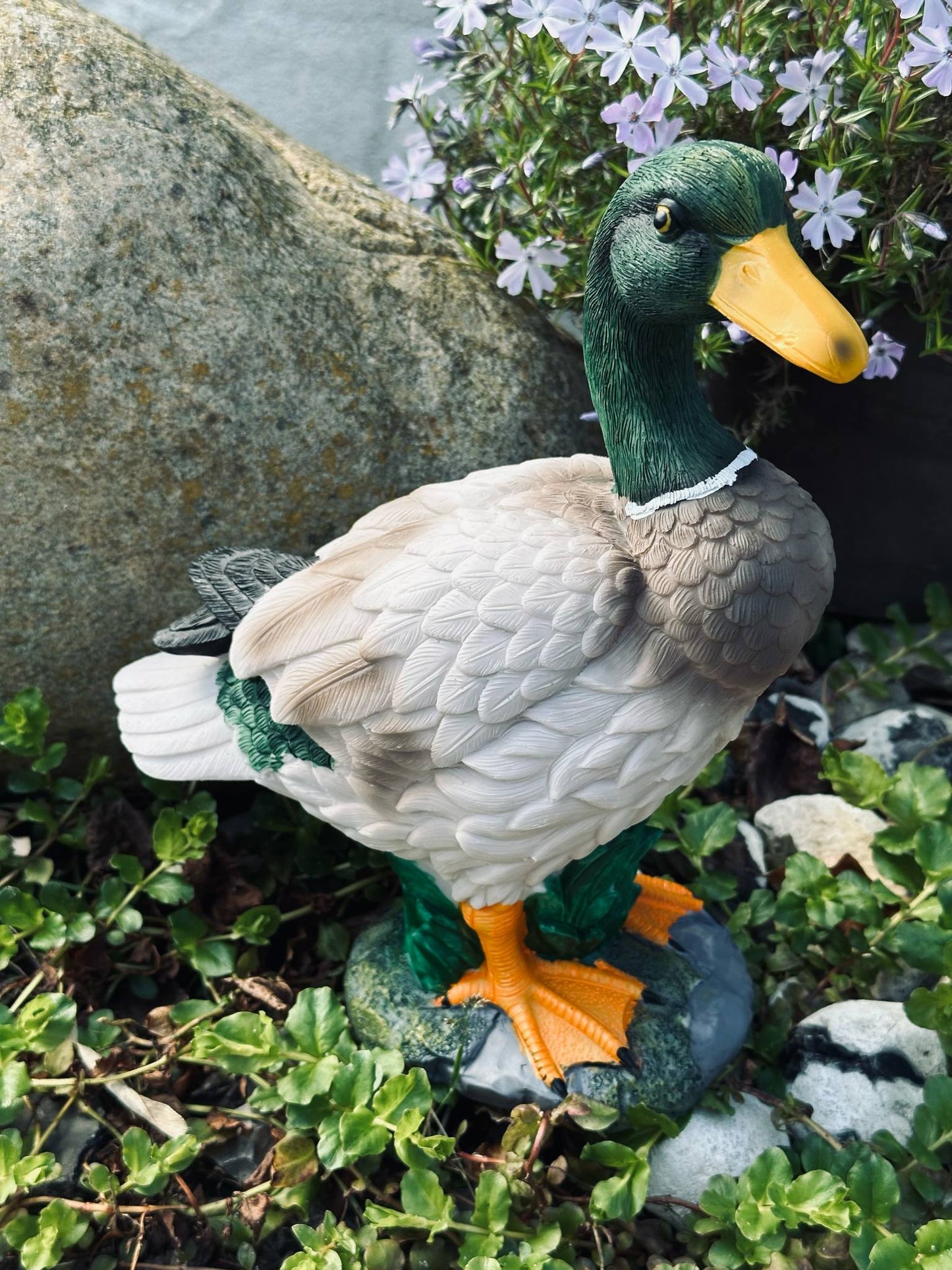 Havefigur And - Grøn