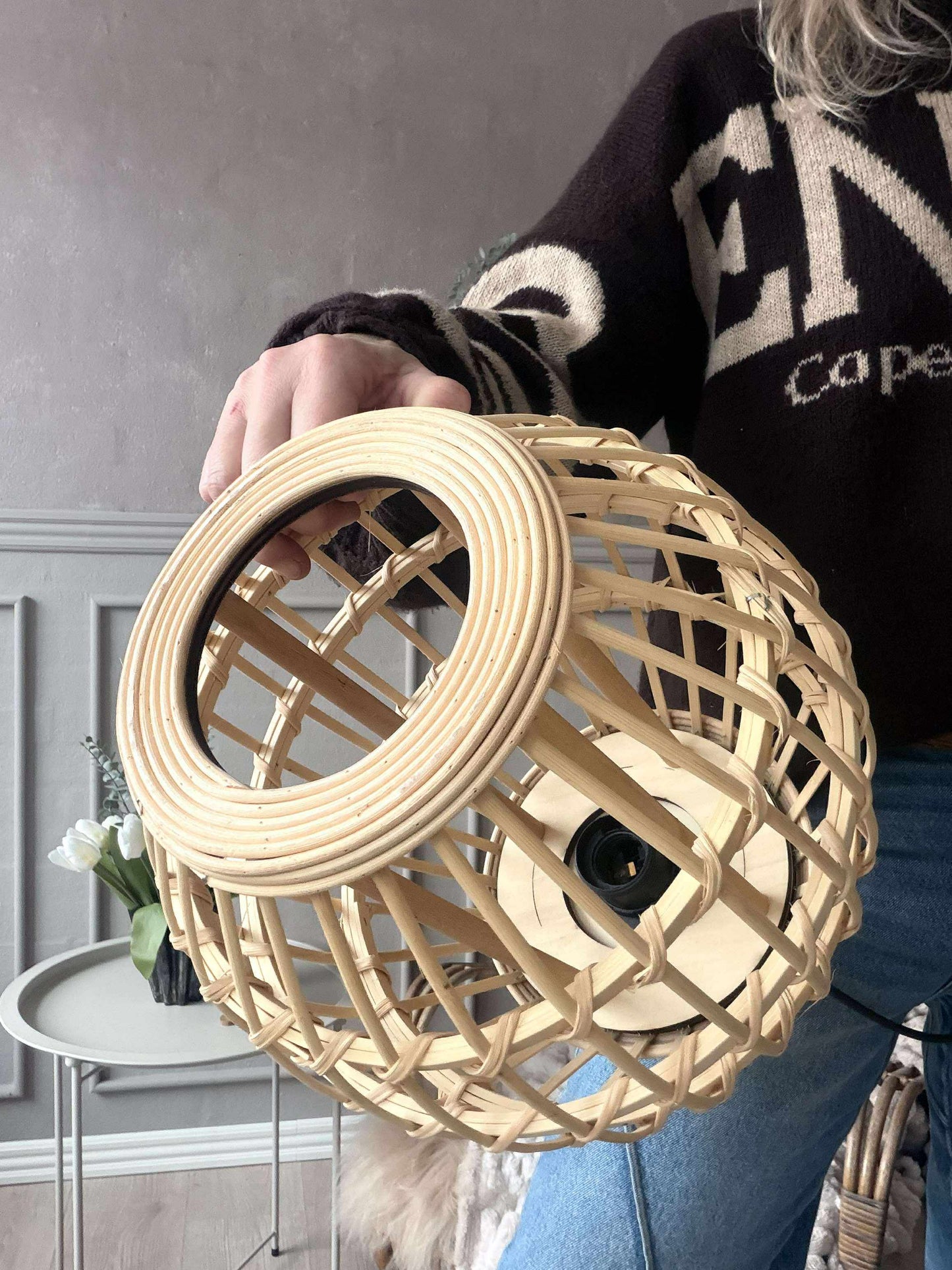 Lampe Bambus - Dia 28 cm