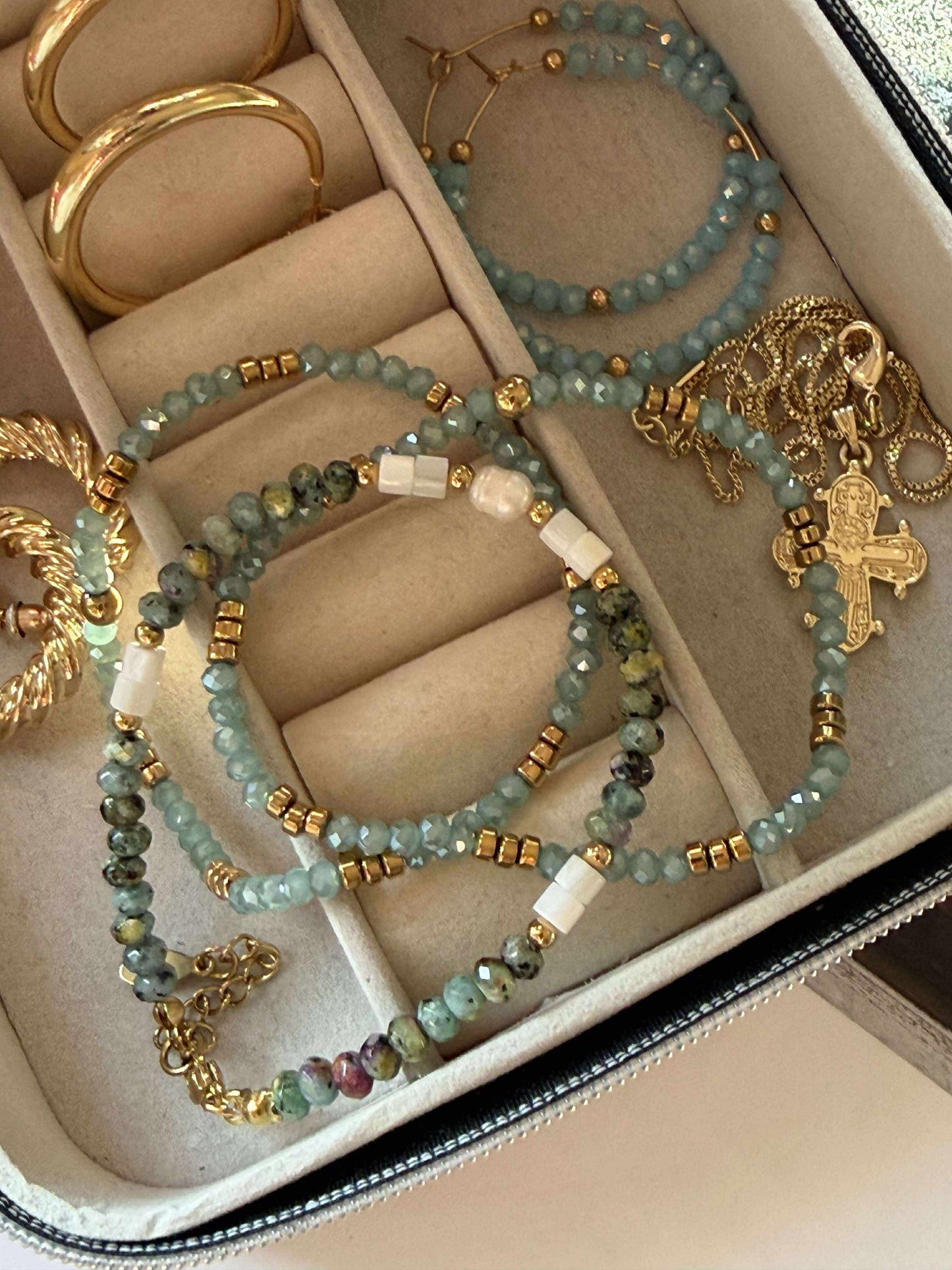 Armbånd Sarabella Aqua – Sæt med 3 stk