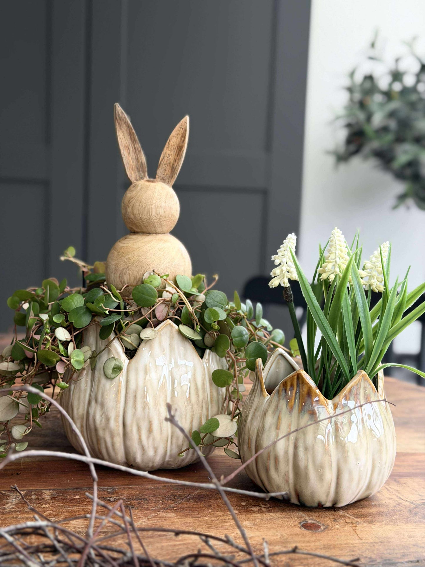 Urtepotter TULIP beige- Flere størrelser