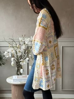 Cardigan Boho - Rosa