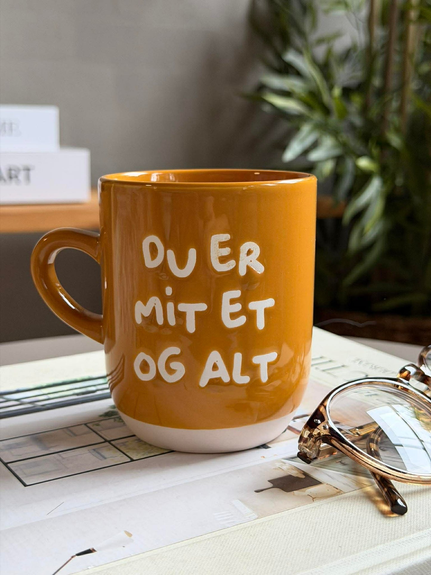Krus DU ER MIT ET OG ALT - Gul