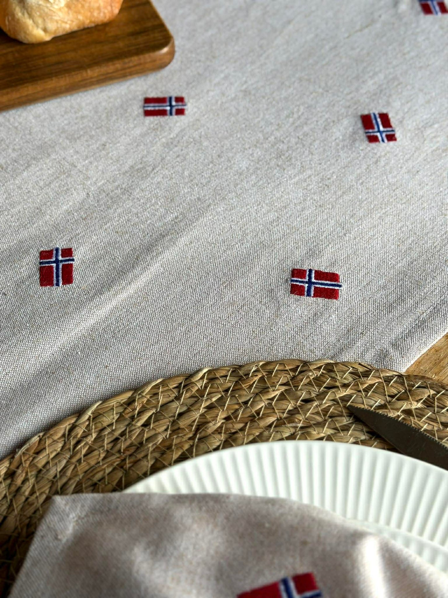 Bordløber med Norske flag – Flere størrelser