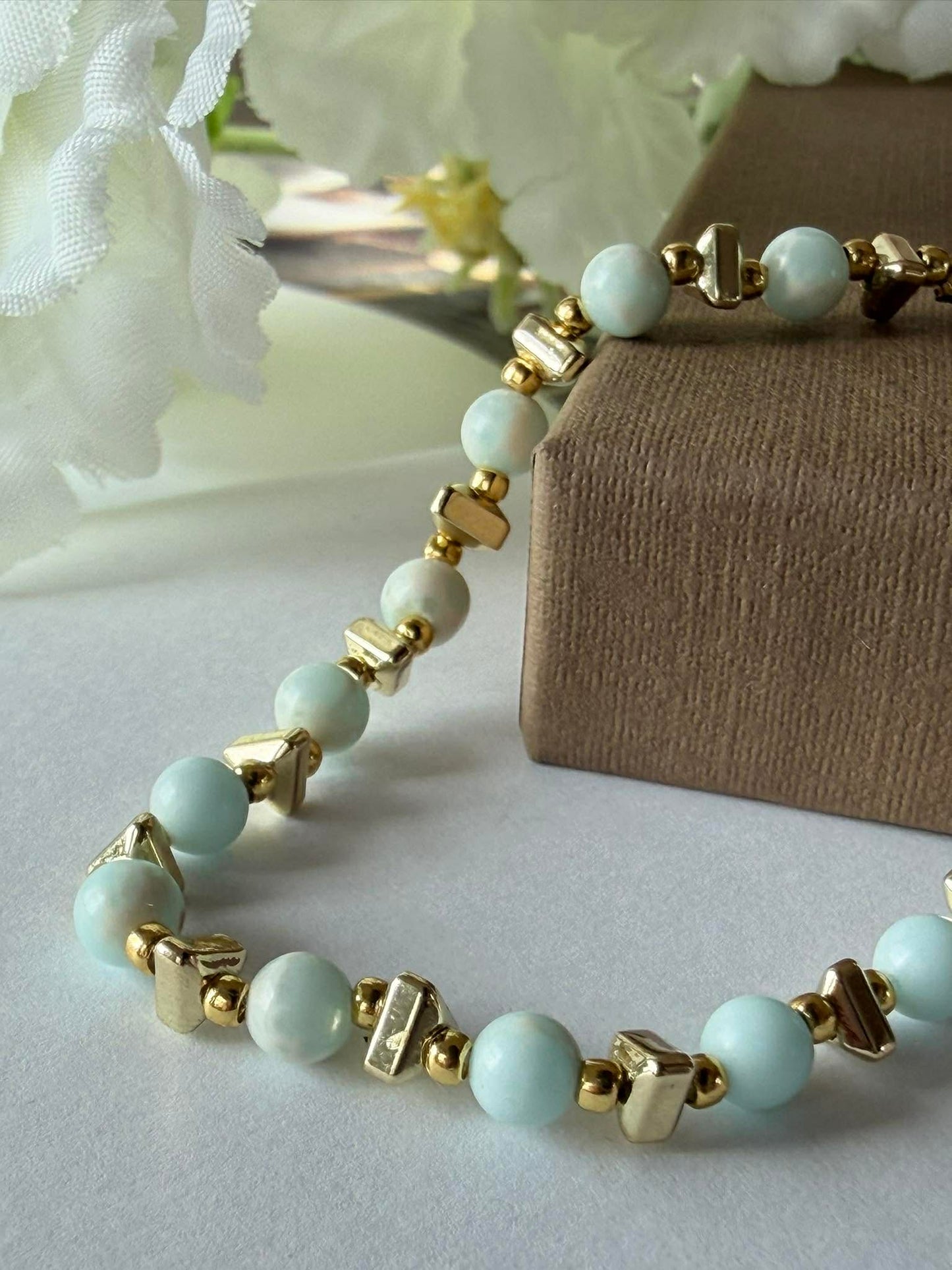 Armbånd TILDE - Natursten - Jade Grøn