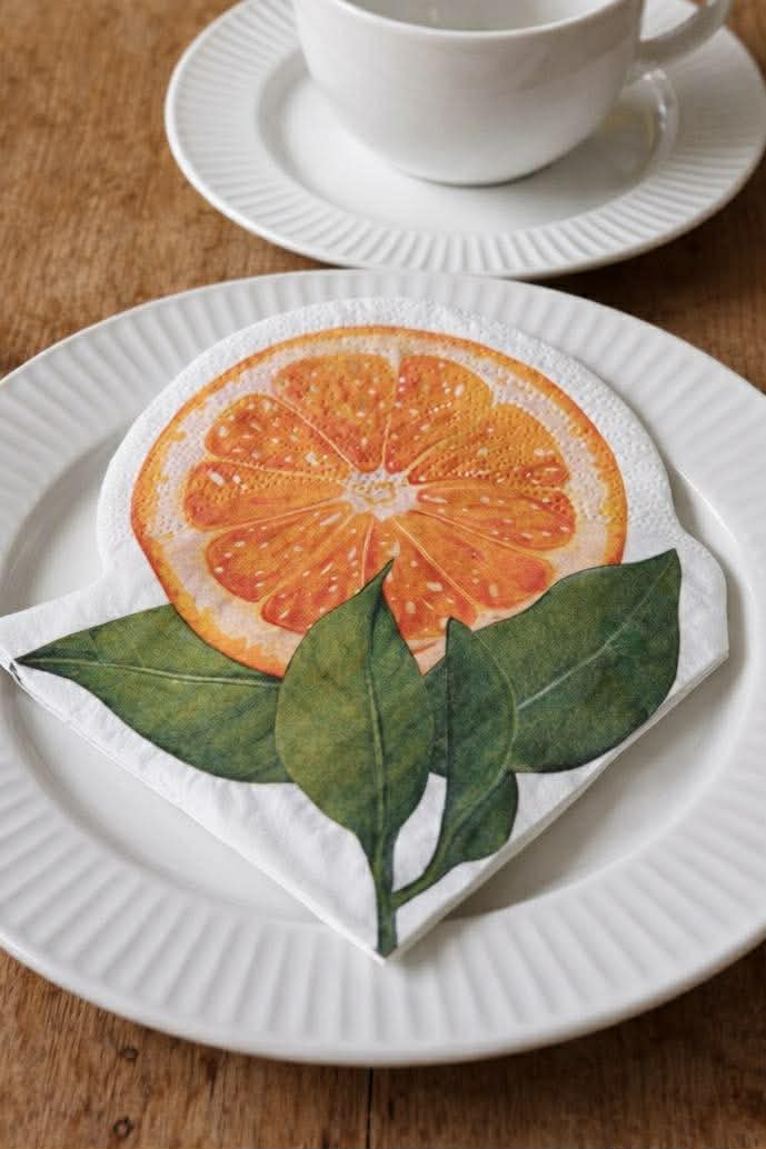 Servietter Orange - 12 stk