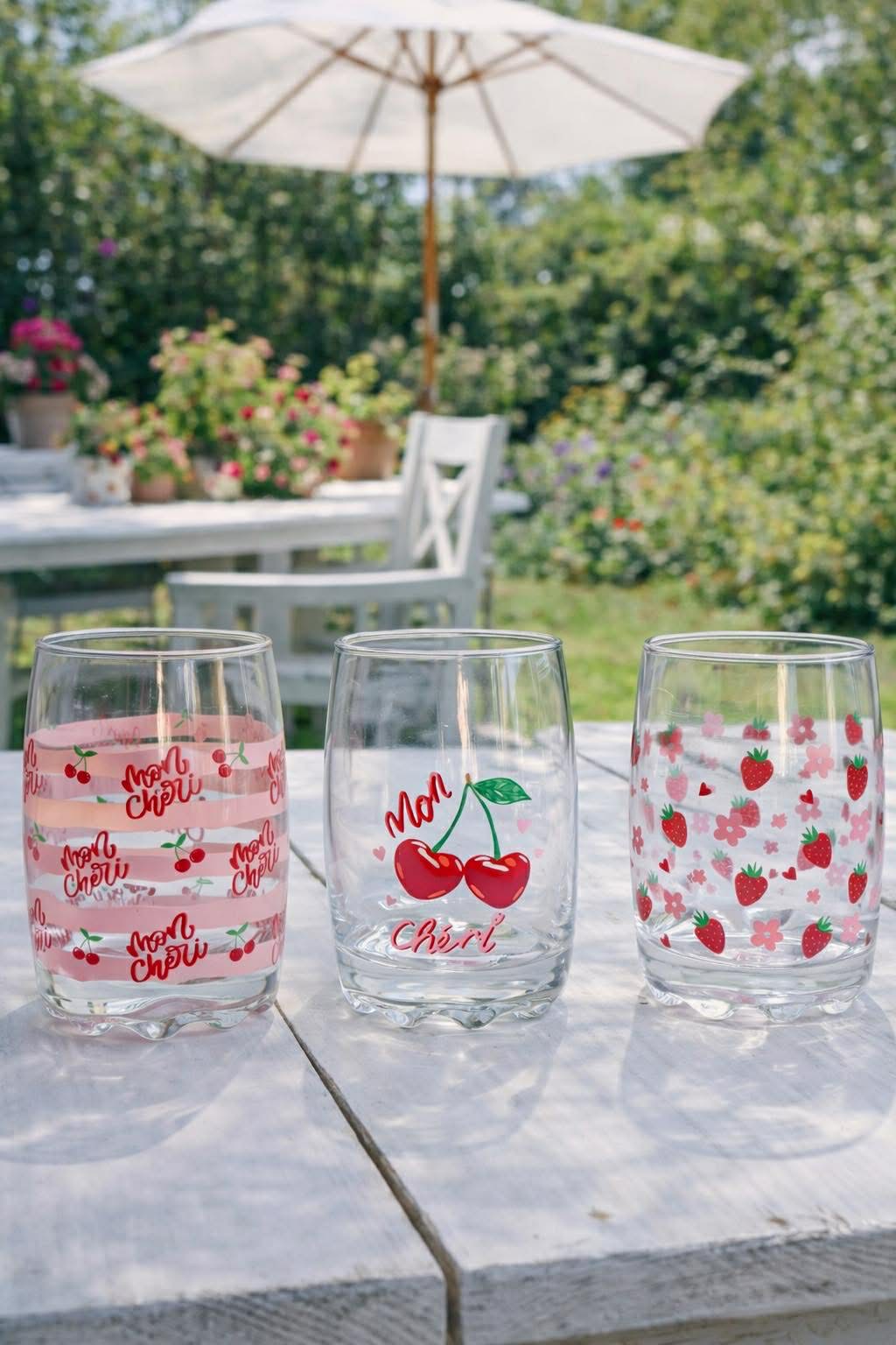 Glas Cherry - Sæt af 3 stk.