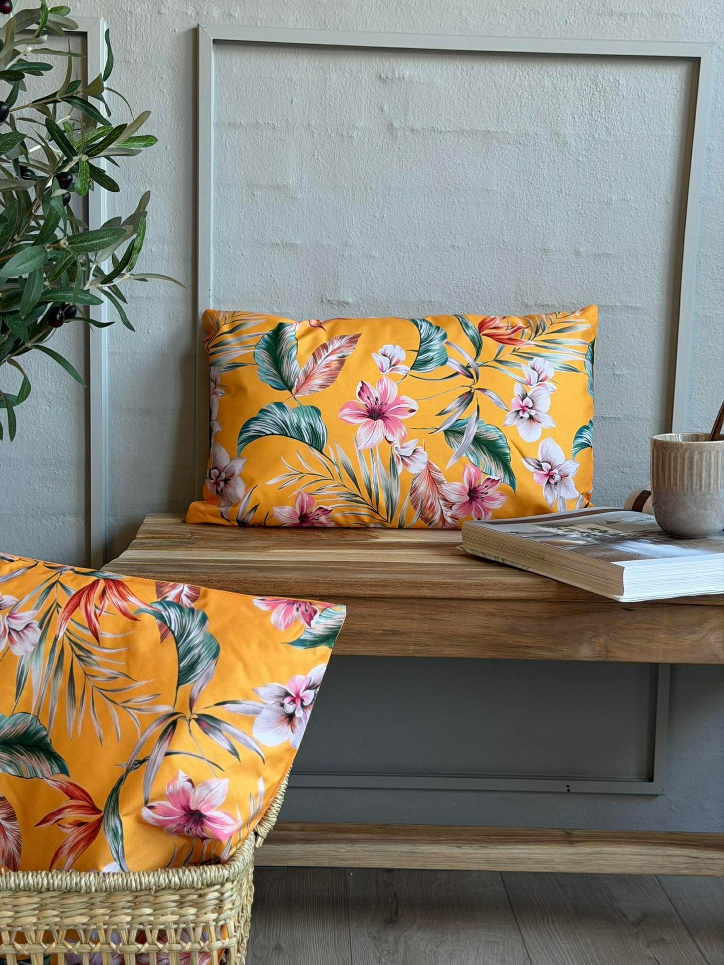 Pude med fyld Bloom - Flere farver