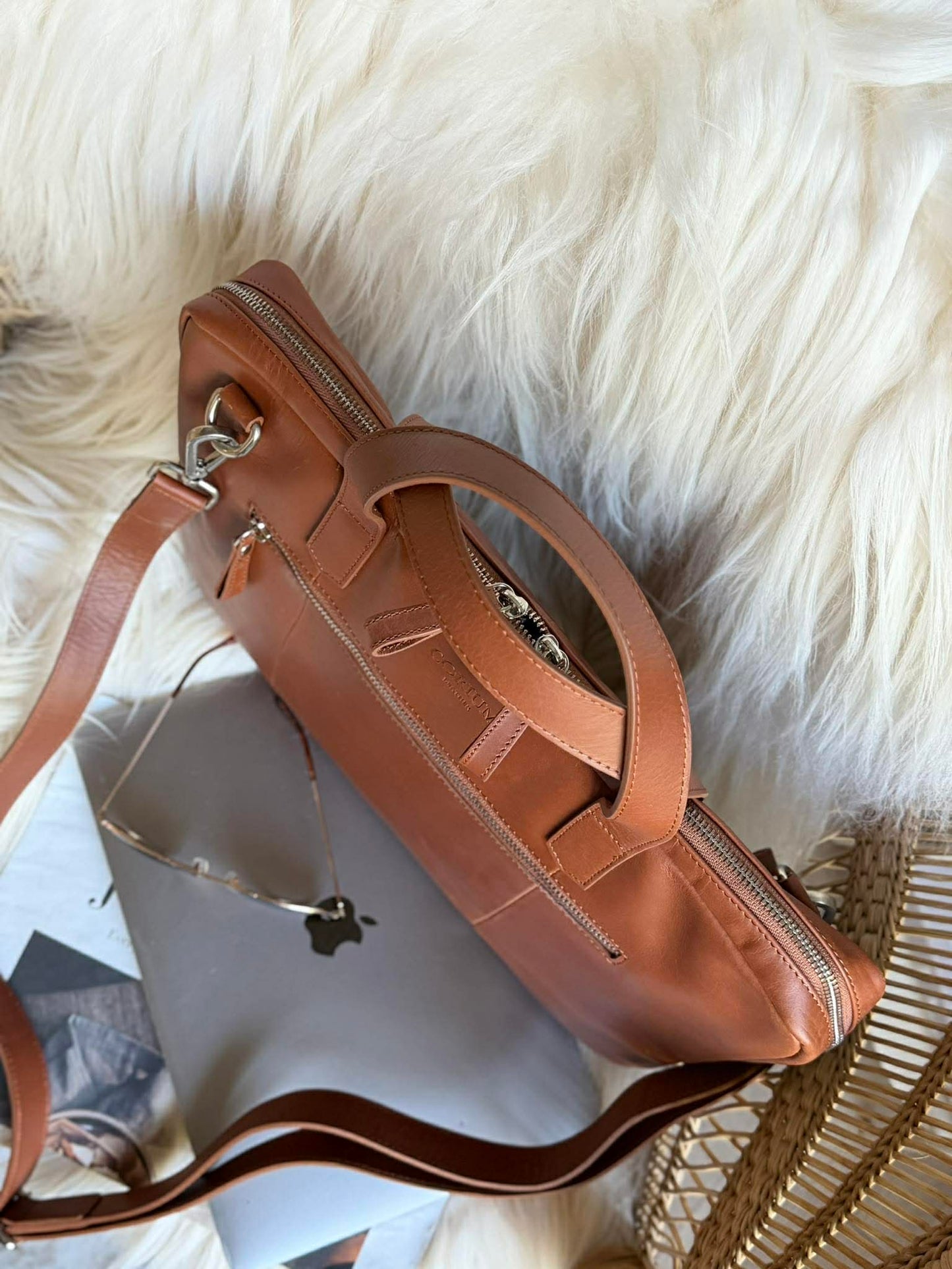 Laptoptaske - LUND New Cognac