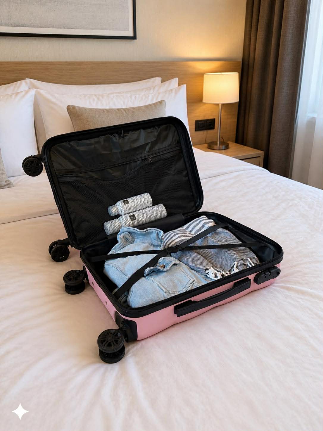 Kuffert Trolley - Rosa