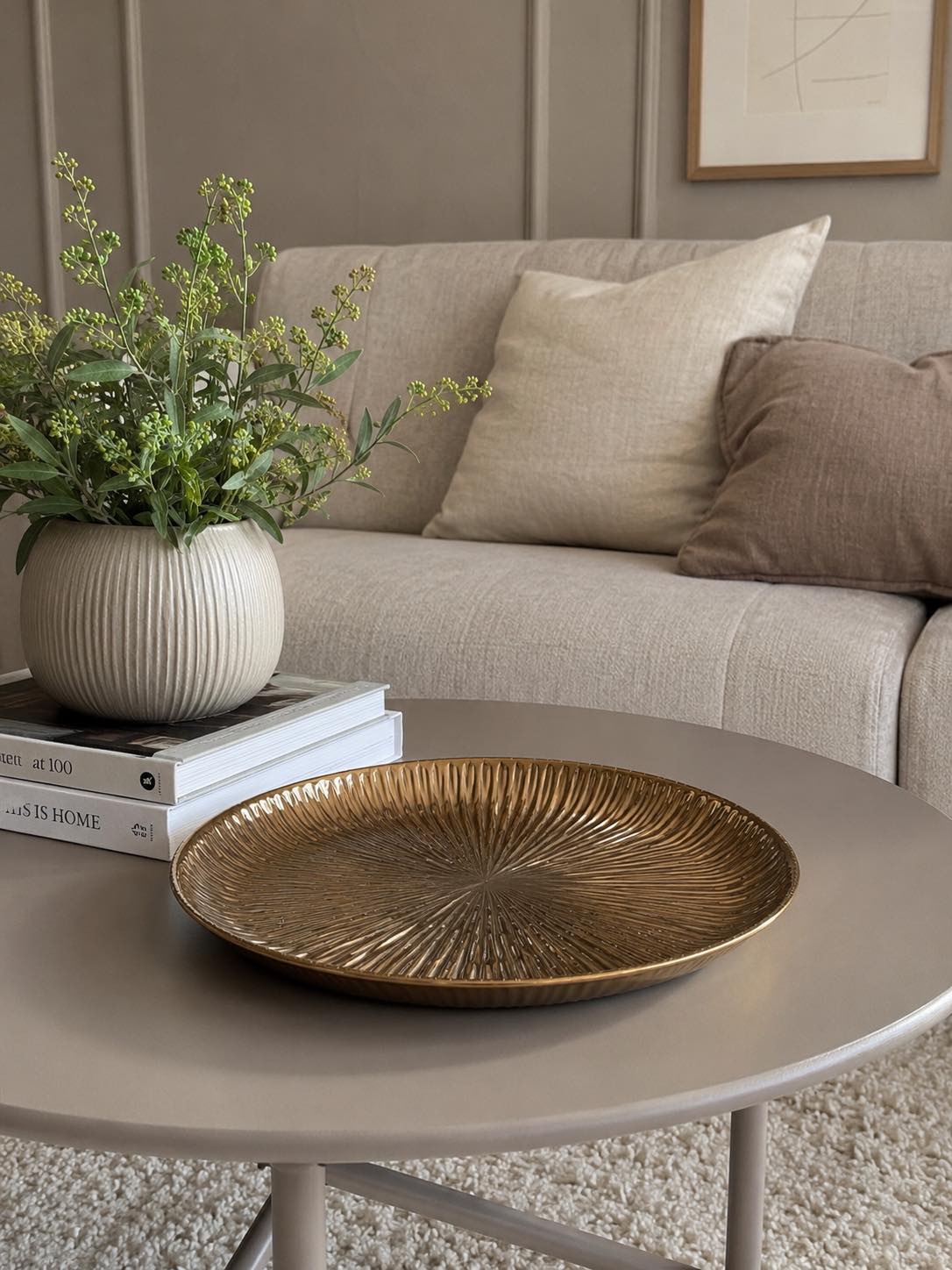 Deko fad 30 cm - Guld