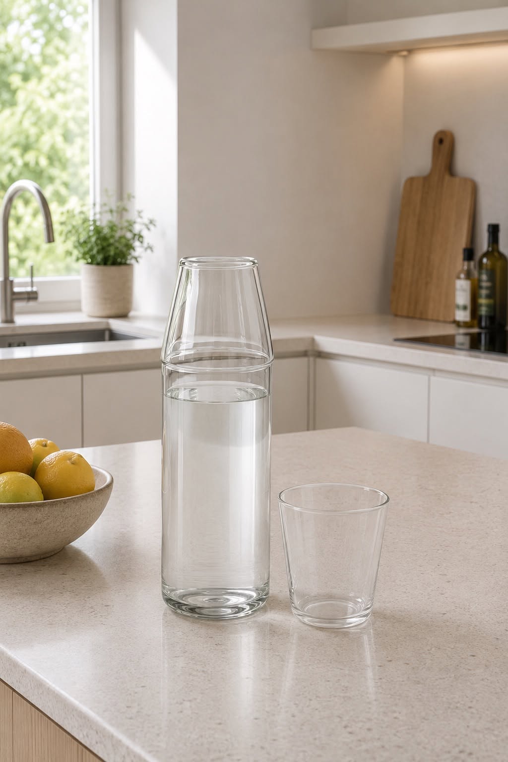Nine Milk glas + karaffel - Clear