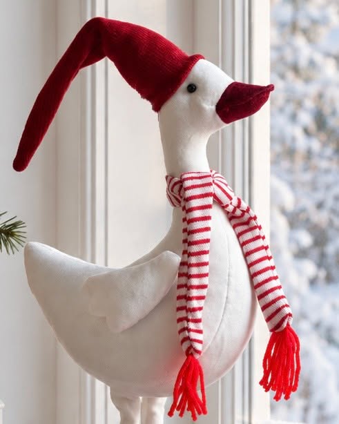 Juleand med rød hue