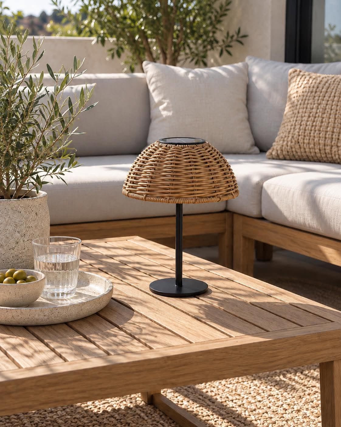 Bordlampe Solar LINA - Natur