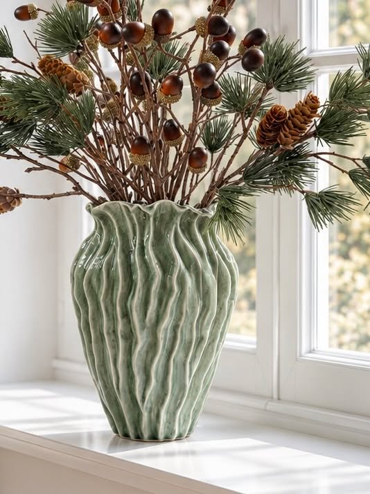 Vase stentøj - Mint