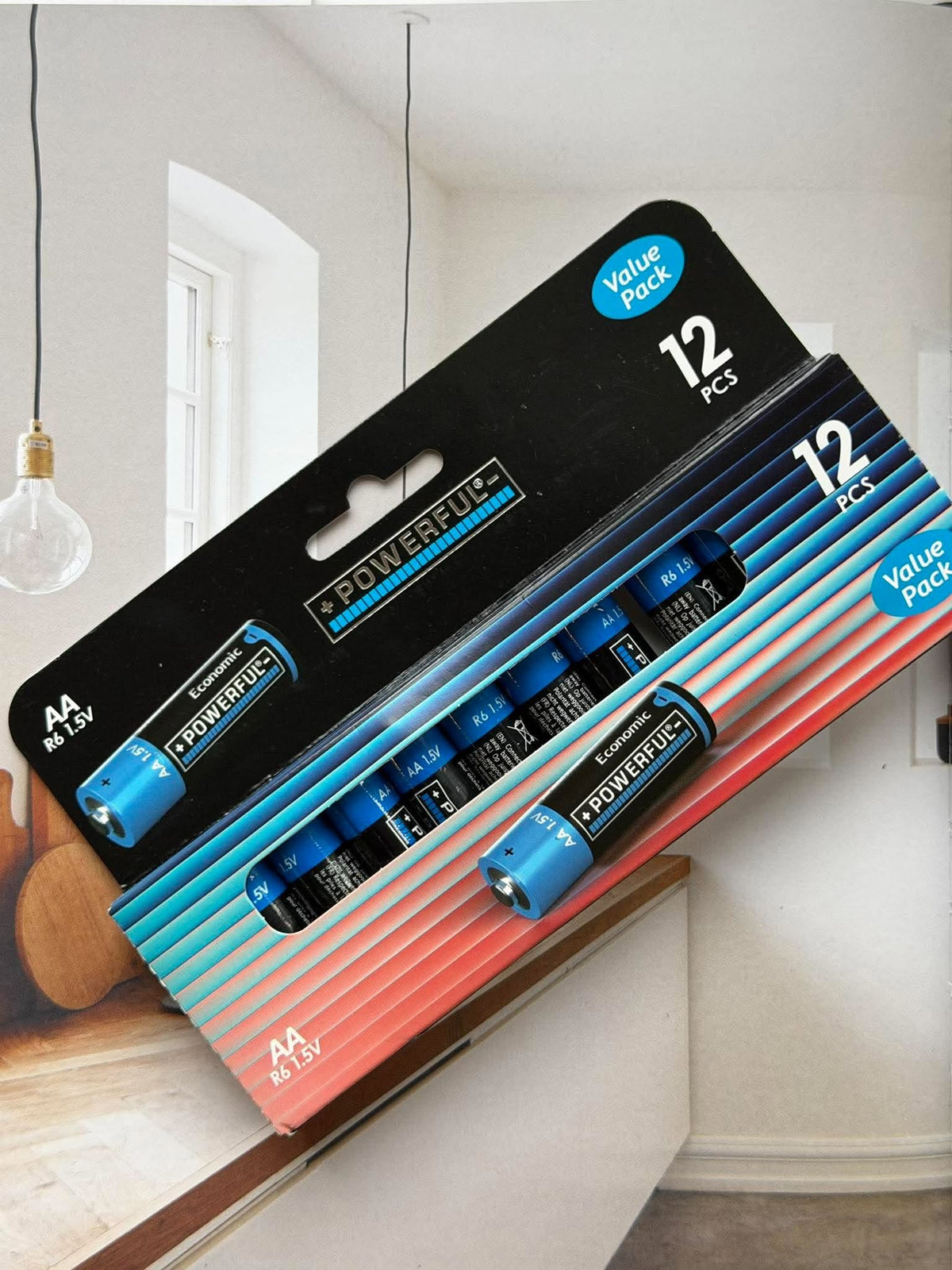 Batterier AA - 12 stk