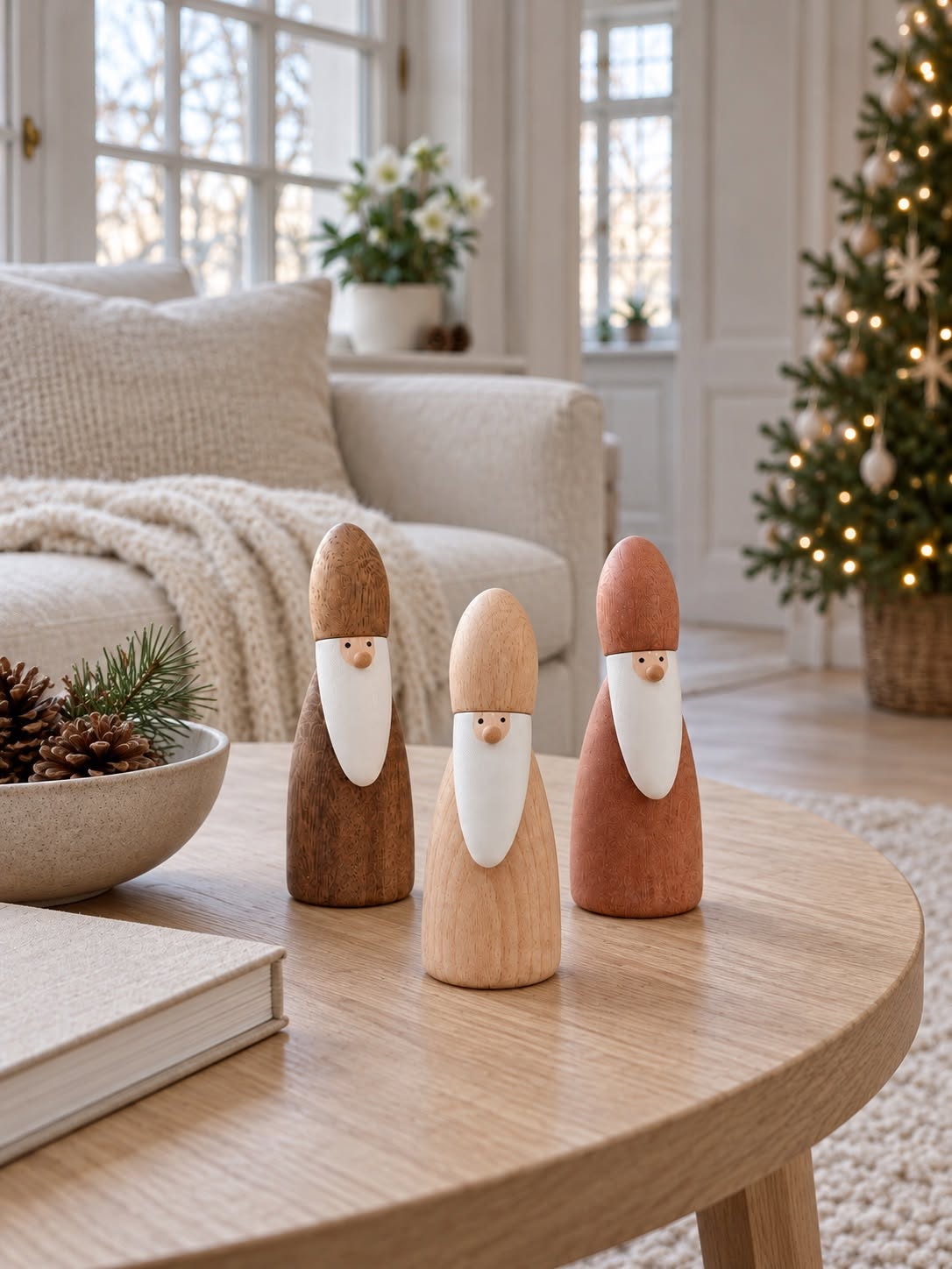 De 3 vise mænd - wood – træfigurer