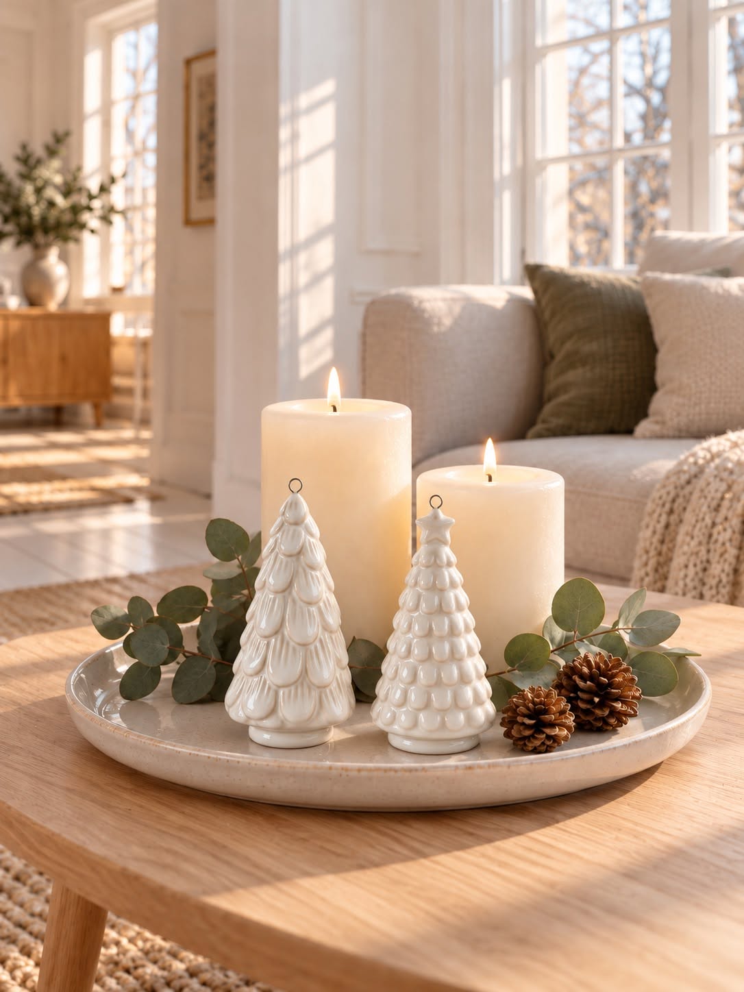 Juletræ porcelæn - White MIX