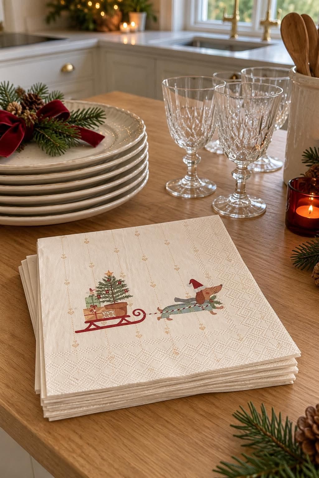Juleservietter 20 stk – Med print