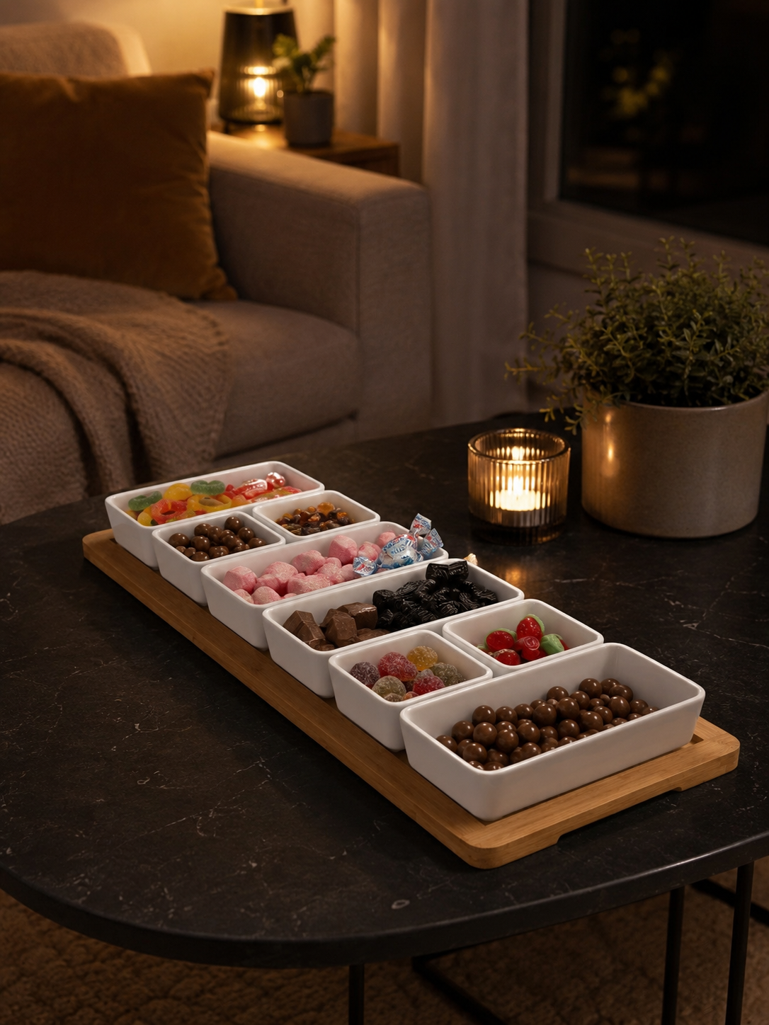 XL Tapas fad med 9 dele