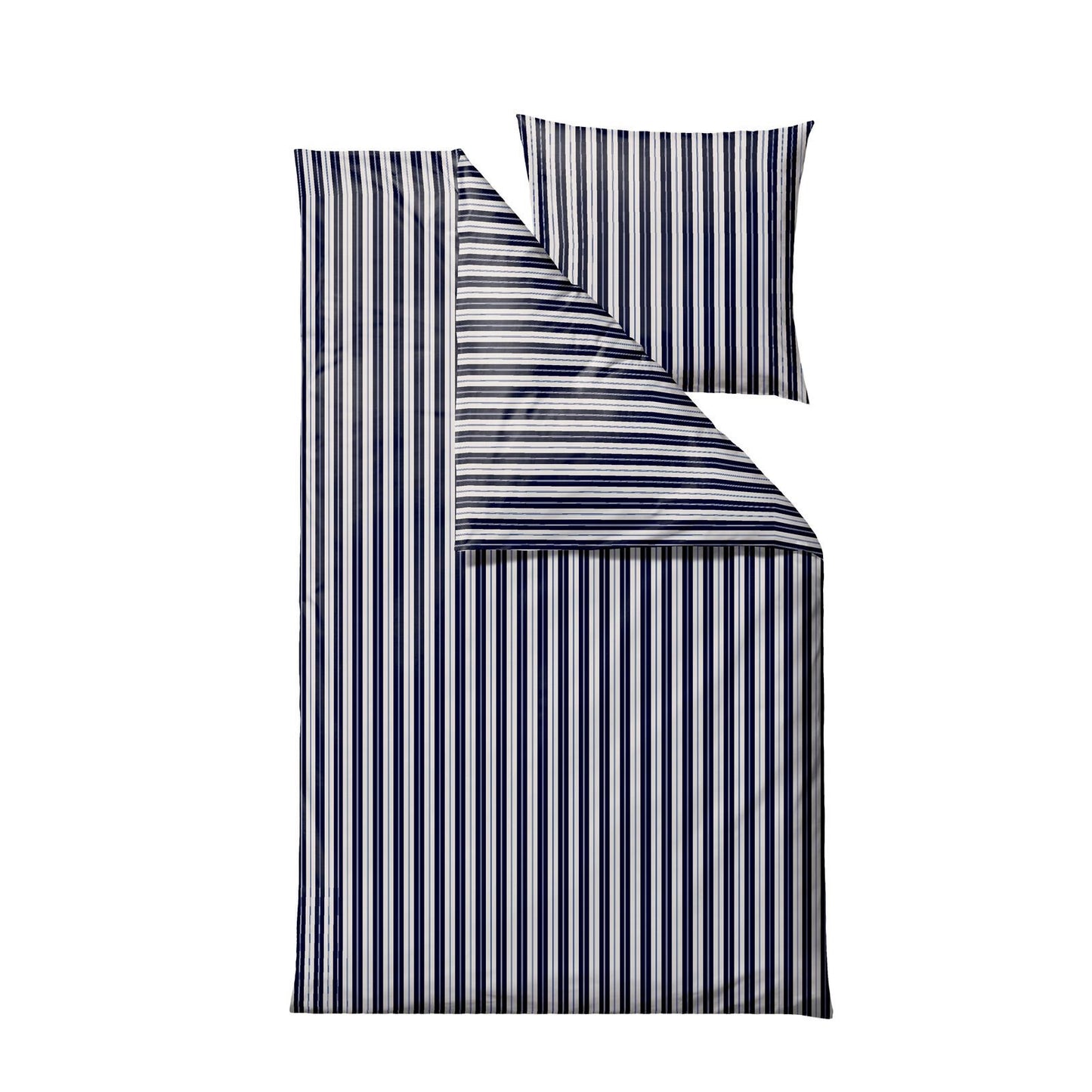 Sengesæt, Flow navy blue, 140x220 - 63x60