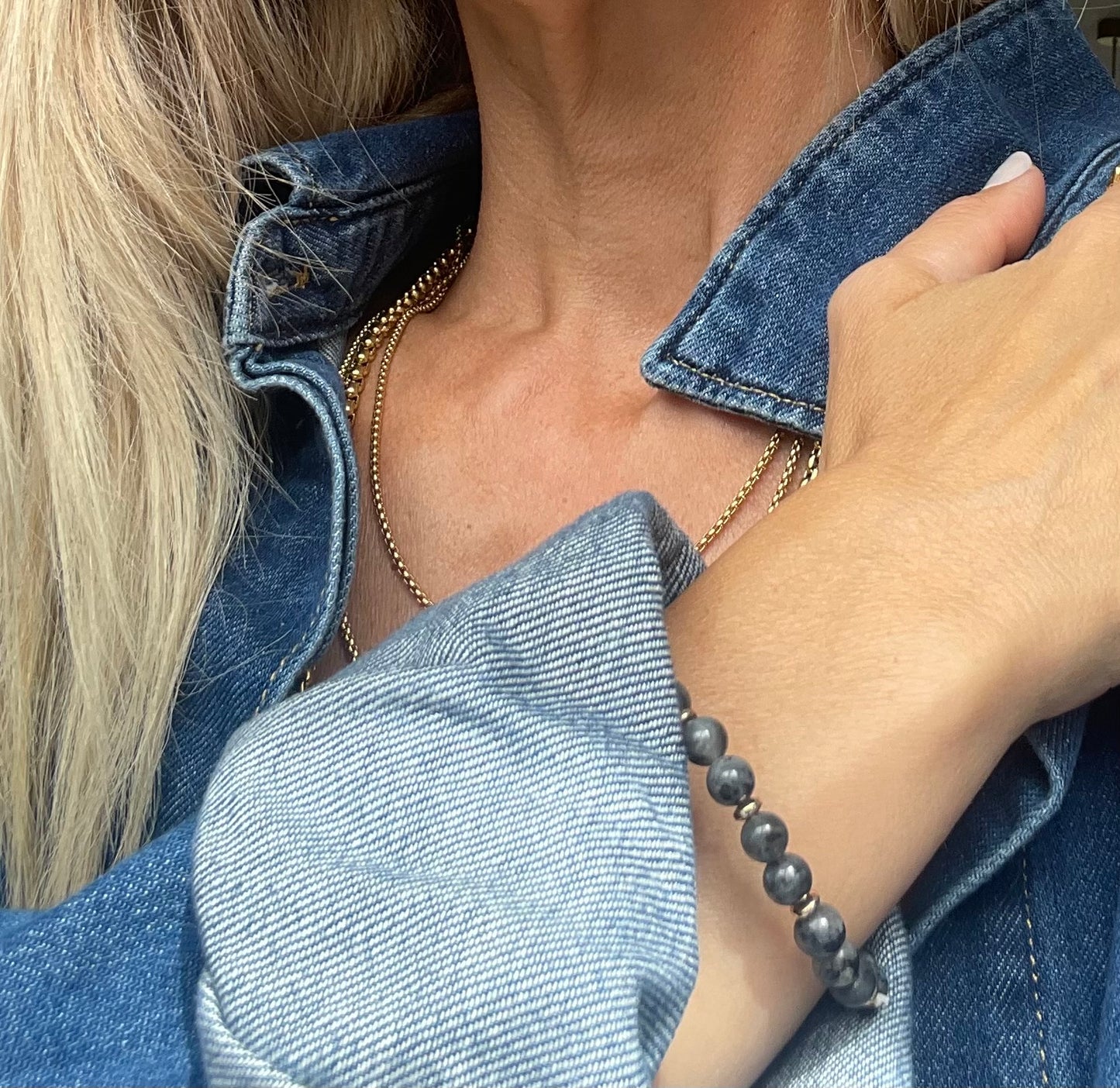 Armbånd Mollie – Black stone